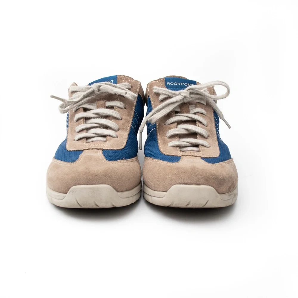 Rockport Mens Two Tone Leather Mesh Hiking Running Outdoor Sneakers Size 10 - Picture 2 of 8